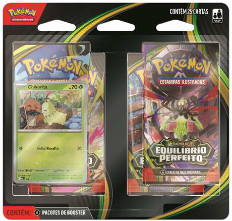 (BR) Blister Quadruplo CHIKORITA - EQUILIBRIO PERFEITO