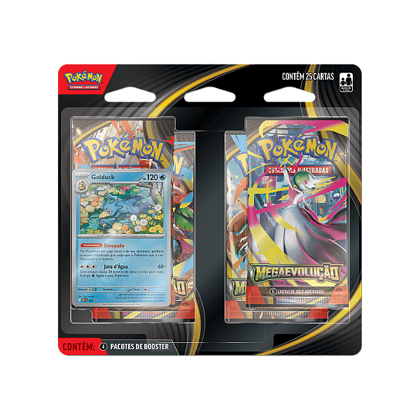 (BR) Pokémon - Blister Quadruplo - MEGAEVOLUÇÃO - GOLDUCK