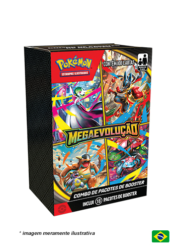 Pokémon - Combo de Boosters - MEGAEVOLUÇÃO