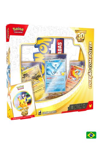 Pokémon - Celebração de 30 Anos - Coleção com Pôster