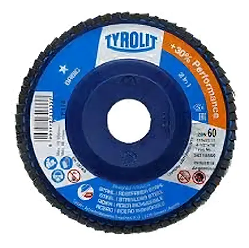 10 DISCO FLAP 4.5" (115X22,23) BASIC GRÃO 60 TYROLIT