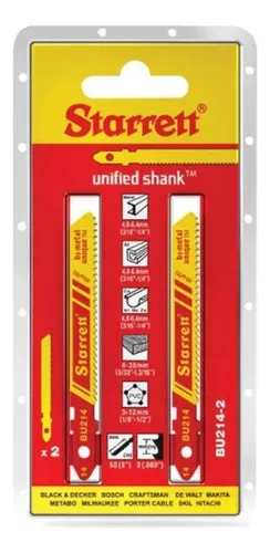 SERRA TICO-TICO BI-METAL 50MM 14D BU214S-2 C/2 - STARRETT