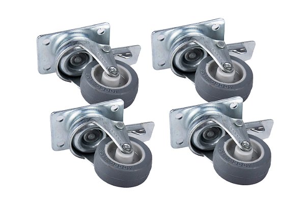 RODIZIO BASE GIRATORIA C/TR 41X17MM JA - JOCEC KIT C/4