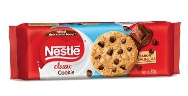 Biscoito Cookies Classic Baunilha Nestlé 60 Grs