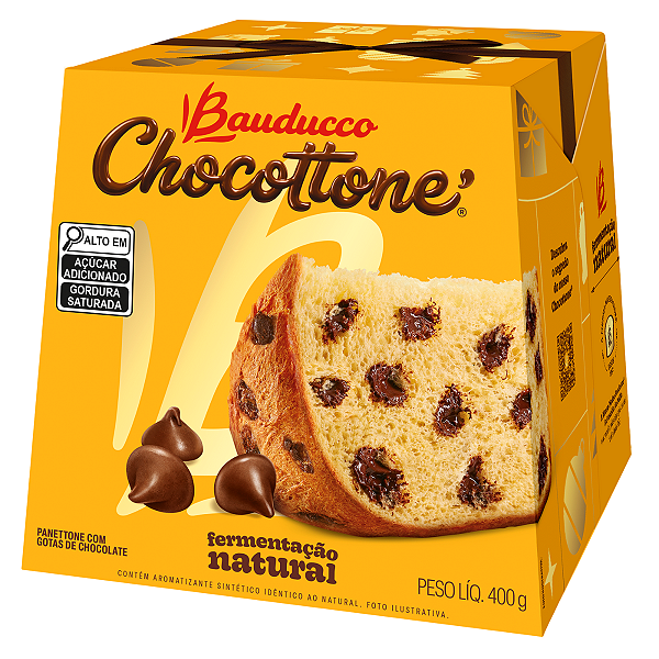 Chocottone Gotas De Chocolate Bauducco 400g