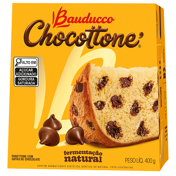 Chocottone Gotas De Chocolate Bauducco 400g