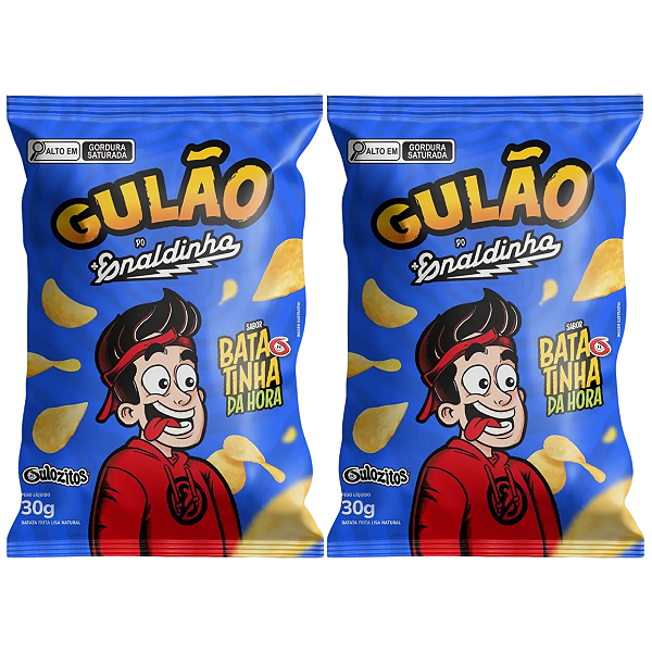 Kit 2 Batatinha Da Hora Salgadinho Gulão Do Enaldinho 30g