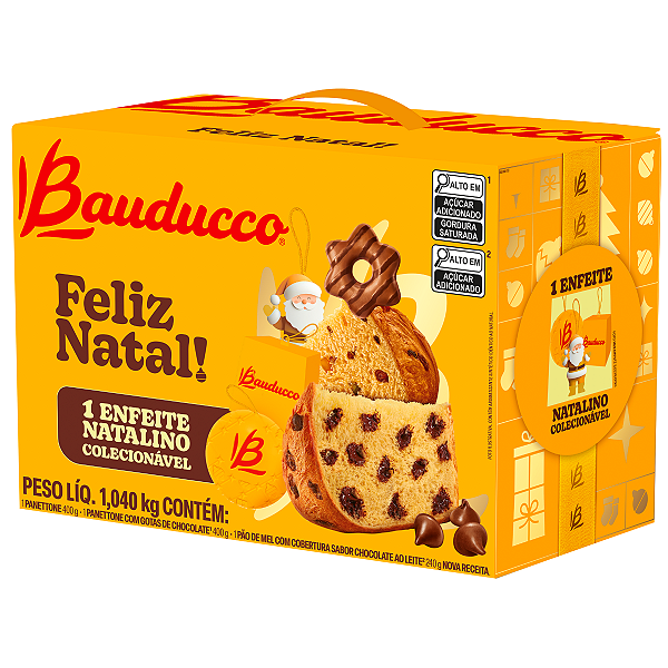 Cesta De Natal Bauducco Com 4 Itens