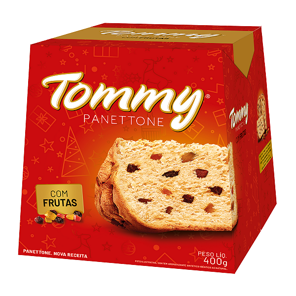 Panettone Frutas Cristalizadas Tommy 400g