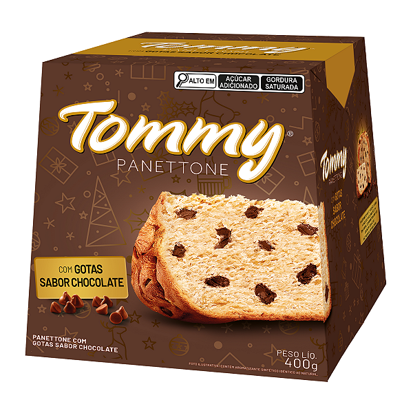 Chocottone Gotas De Chocolate Tommy 400g