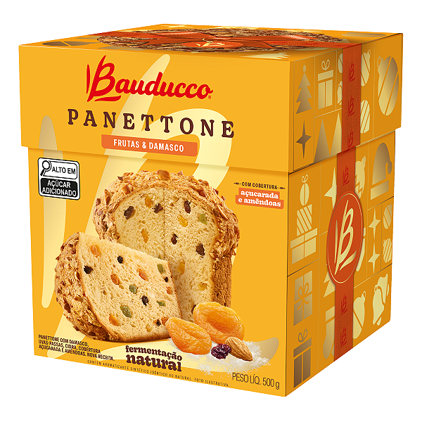 Panettone Speciale Frutas E Damasco Bauducco 500g