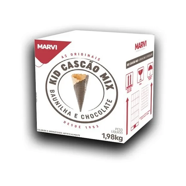 Kid Cascão Mix Casquinha Sorvete marvi 1,98 Kg