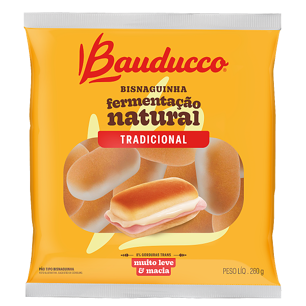 Bisnaguinha Tradicional Fermentação Natural Bauducco 260g
