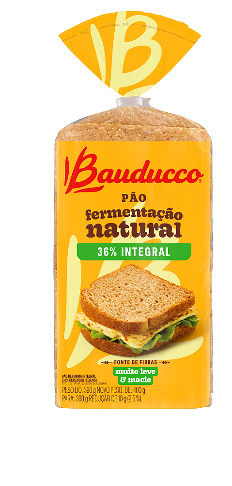 Pão De Forma Integral Bauducco Pacote 390g