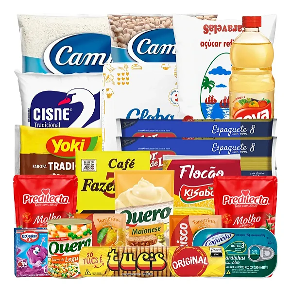 Cesta Básica Completa Com Produtos De Qualidade - 20 Itens