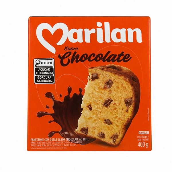 Panettone Com Gotas De Chocolate Marilan 400g