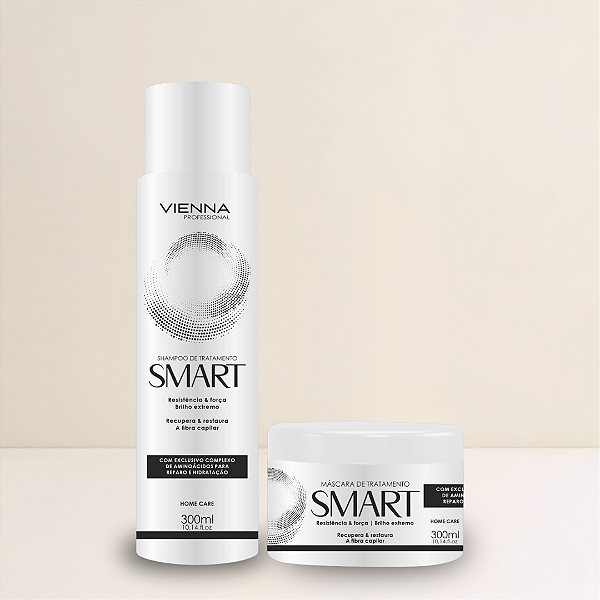 Pré e pós Smart shampoo 300ml máscara 300gr