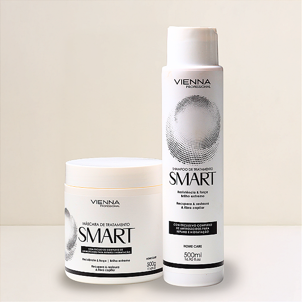 Pré e pós Smart shampoo 500ml máscara 500gr