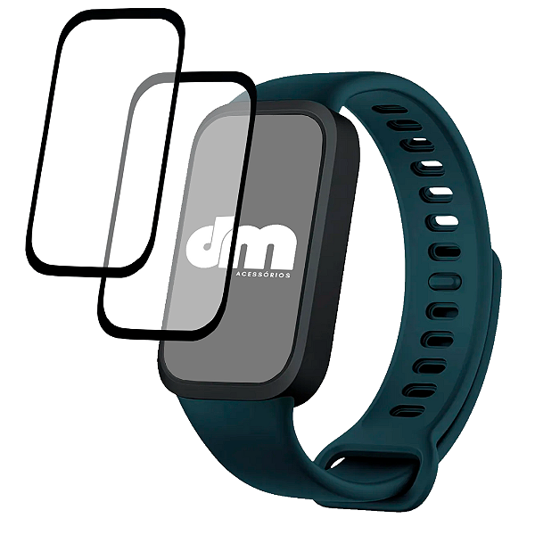 02 Películas Protetora 3D Para Xiaomi Smart Band 9 Active