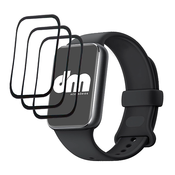 kit 3 Película Protetora 3D Para Xiaomi Smart Band 9 Pro