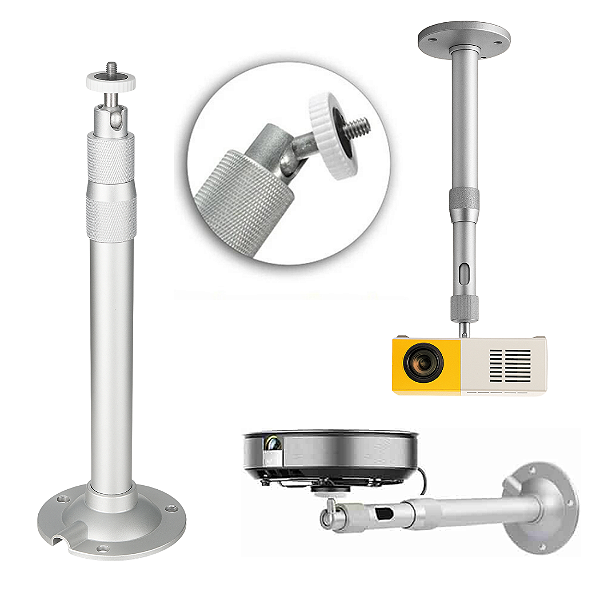 Suporte Universal Para Projetor e Câmera Teto Parede Com Rotação