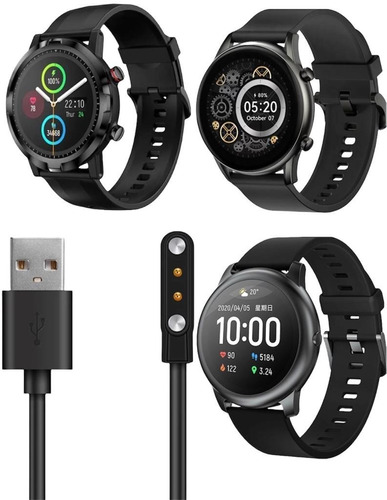 Cabo Carregador Usb Para Smartwatch Haylou Solar Ls05 Fácil