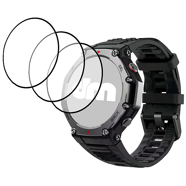 03 Películas 3D Para Smartwatch Amazfit T-Rex 3 A2323