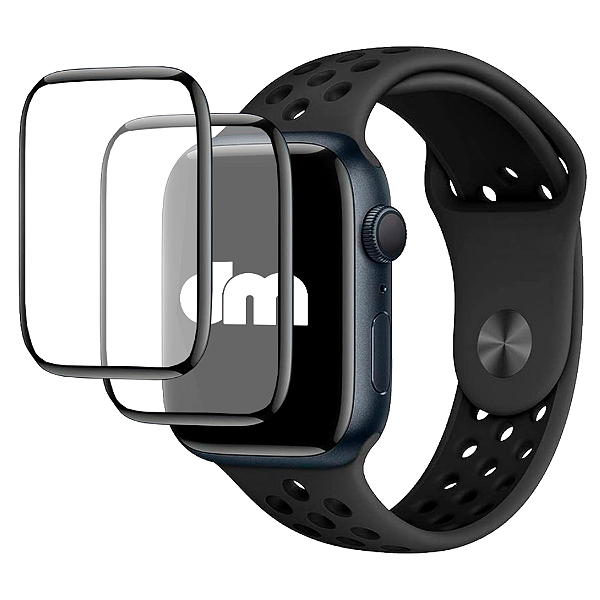 2 Películas Protetora 3D Para Apple Watch Serie 7 45mm