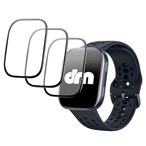3 Películas Protetora 3D Para Smartwatch Amazfit Bip 6 A2435