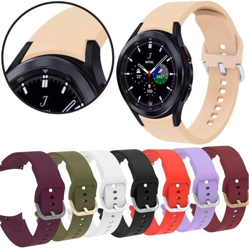 Pulseira Silicone Galaxy Watch 4 Classic 40mm 42mm 44mm 46mm