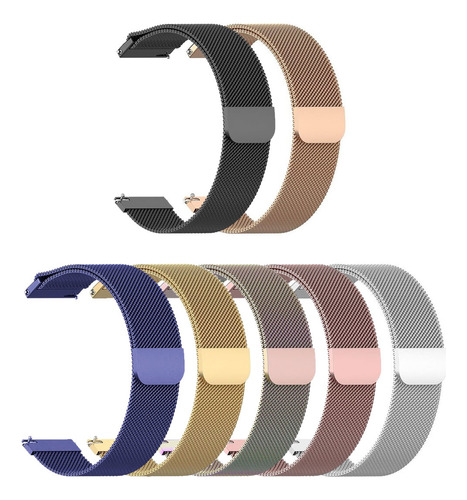 Pulseira Para Relógio Smartwatch 20mm Metal Magnética Gts