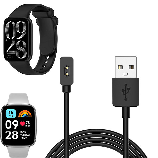 Cabo Carregador Para Xiaomi Redmi Band 8 Pro Watch 3 Active
