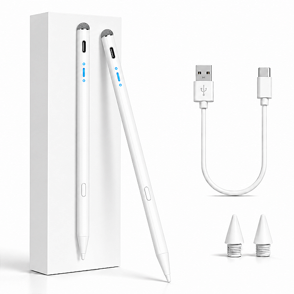Caneta Touch Ativa Universal Para Tablet USB-C Magnética