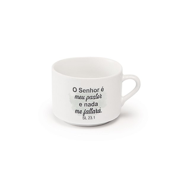 Xícara Chá Lisa Salmo 90 ml