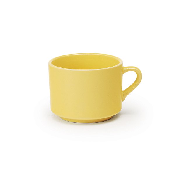 Xícara Chá Lisa Amarela 150 ml