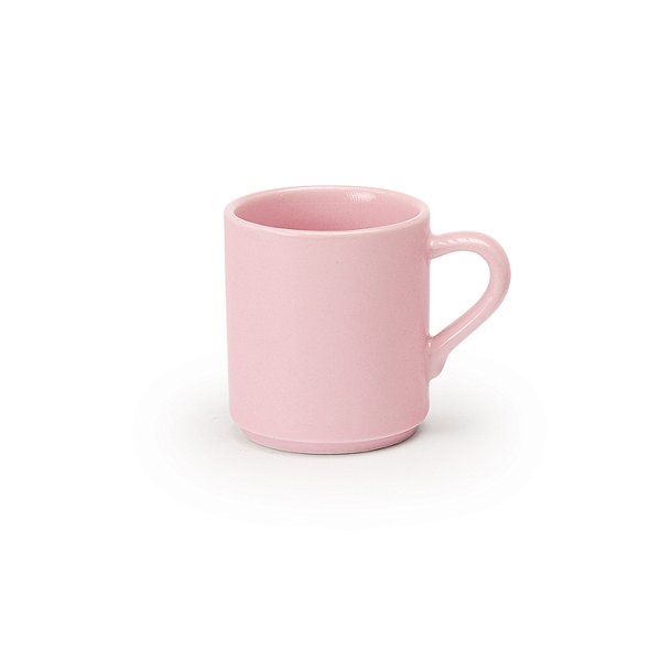 Xícara Café Canequinha Lisa Rosa 60 ml