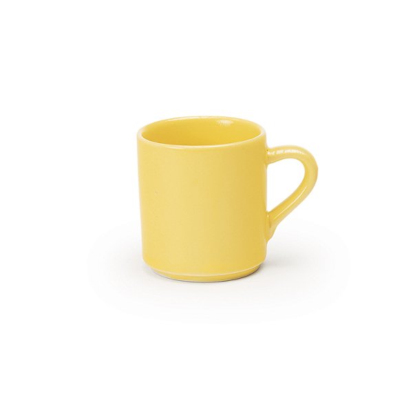 Xícara Café Canequinha Lisa Amarela 60 ml