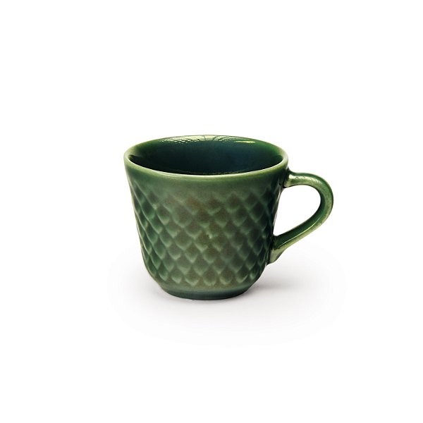 Xícara Café Relevo Conica Verde 65 ml