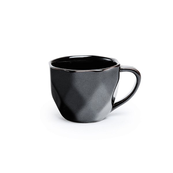 Xícara Café Prisma Preta 100 ml