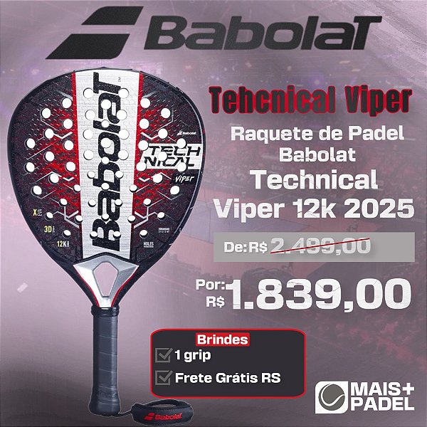 Raquete de Padel Babolat Technical Viper 2025
