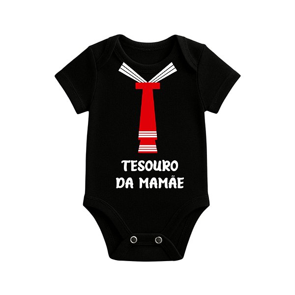 Body Infantil - Preto - Tesouro da mamãe