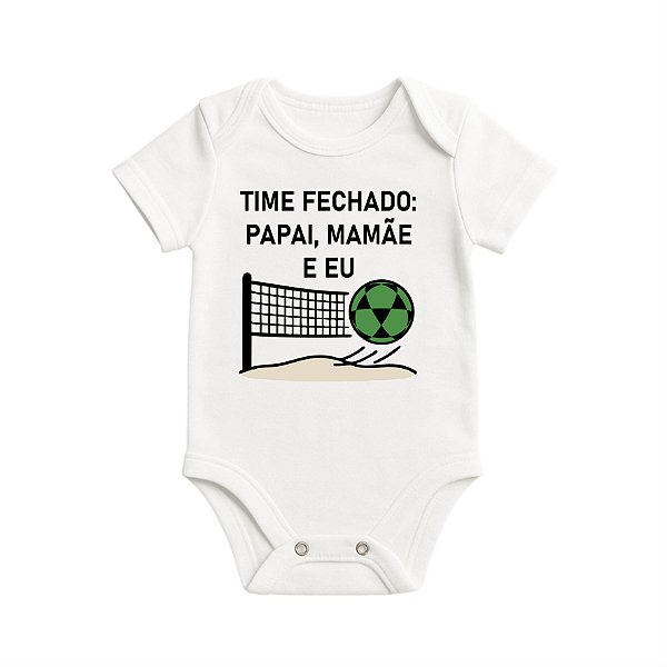 Body Infantil - Branco - Time Fechado