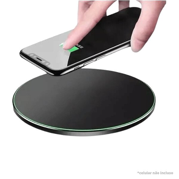 CARREGADOR POR INDUÇÃO WIRELESS FAM FAC-QW17 TURBO