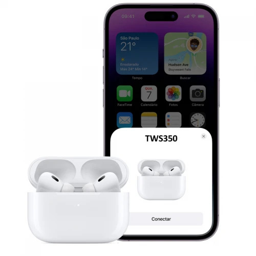 FONE DE OUVIDO BT C/CANCELAMENTO RUIDO TWS350 KIMASTER