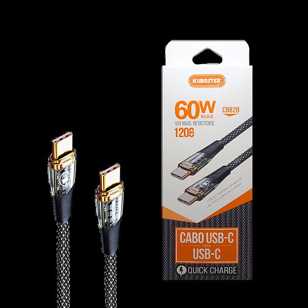 CABO TYPE-C TYPE-C 1.2M 60W CB827C KIMASTER