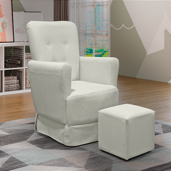 Poltrona Bella + Puff Simples