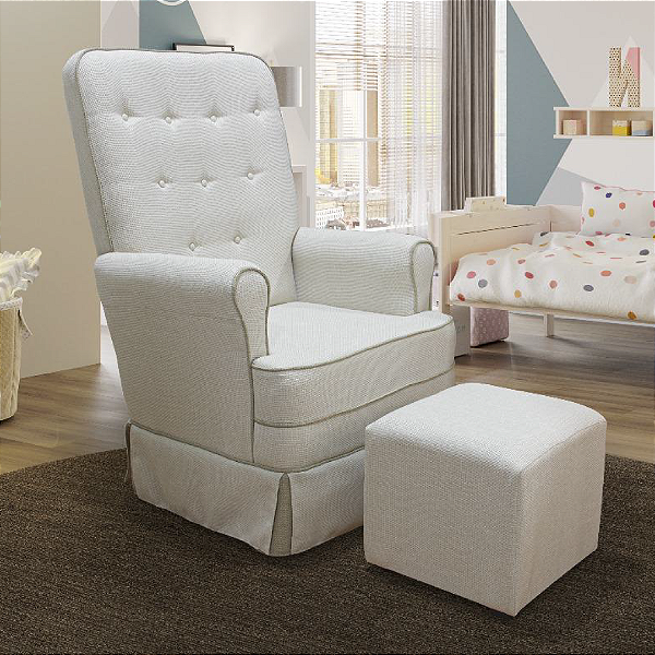 Poltrona Maria Clara + Puff Simples