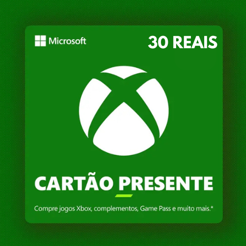 Gift Card Xbox R$30 Reais