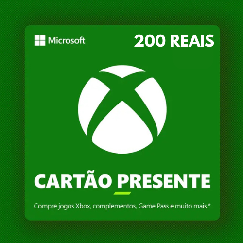 Gift Card Xbox R$200 Reais