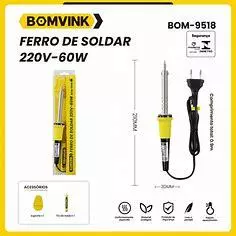Ferro De Solda 60W Com Suporte e Estanho